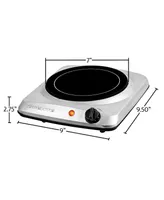 Ovente 7" Single Plate Electric Infrared Burner, 1000W