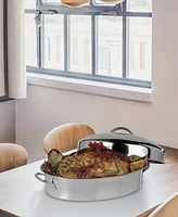 Oval Roasting Pan - Silver