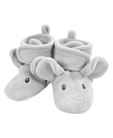 Hudson Baby Baby Boys Unisex Baby Animal Fleece Booties 2-Pack