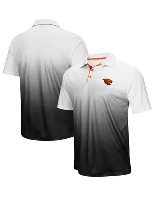 Men's Colosseum Gray Oregon State Beavers Magic Team Logo Polo Shirt