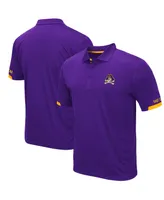 Men's Colosseum Purple Ecu Pirates Logo Santry Polo Shirt