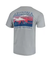 Men's Gray Arizona Wildcats Team Comfort Colors Campus Scenery T-shirt