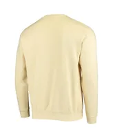 Colosseum Men's Georgia Tech Yellow Jackets Arch Logo Tackle Twill Pullover Sweatshirt