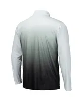 Men's Colosseum Gray Iowa State Cyclones Magic Team Logo Quarter-Zip Jacket