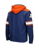 Men's Colosseum Navy Illinois Fighting Illini 2.0 Lace-Up Pullover Hoodie