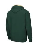 Men's Colosseum Green Colorado State Rams Arch & Logo 3.0 Full-Zip Hoodie