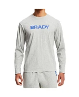 Men's Brady Gray Wordmark Long Sleeve T-shirt