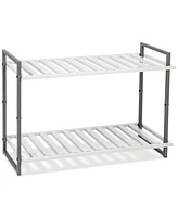 Honey Can Do 2-Tier Tubular Metal Shoe Rack