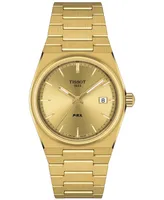 Tissot Unisex Prx Gold-Tone Stainless Steel Bracelet Watch 35mm