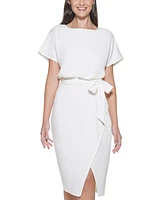 kensie Blouson Wrap Dress