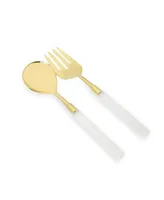 12" Salad Severs with Acrylic Handles, Set of 2