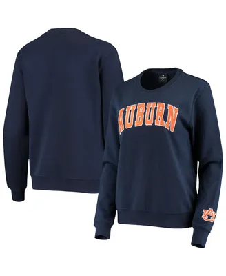 Women's Colosseum Navy Auburn Tigers Campanile Pullover Sweatshirt