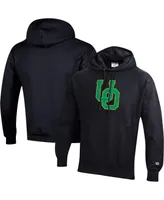 Men's Champion Black Oregon Ducks Vault Logo Reverse Weave Pullover Hoodie