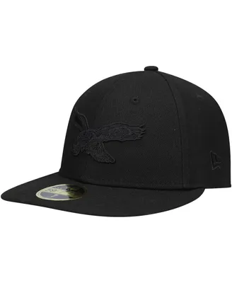 Men's New Era Black Philadelphia Eagles Historic Logo On Low Profile 59Fifty Ii Fitted Hat