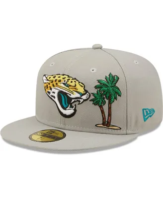 Men's New Era Gray Jacksonville Jaguars City Describe 59Fifty Fitted Hat