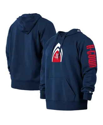 Men's New Era Navy Houston Rockets 2021/22 City Edition Big and Tall Pullover Hoodie