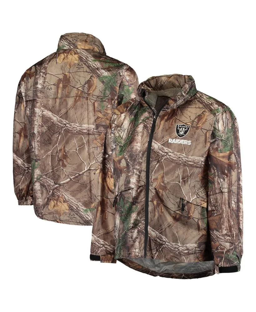 Men's Dunbrooke Realtree Camo Las Vegas Raiders Circle Sportsman Waterproof Packable Full-Zip Jacket