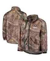 Men's Dunbrooke Realtree Camo Las Vegas Raiders Circle Sportsman Waterproof Packable Full-Zip Jacket