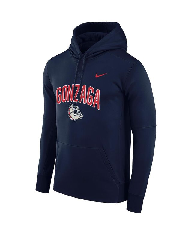 Men's Navy Gonzaga Bulldogs Arch Over Logo Pullover Hoodie