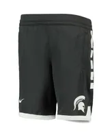 Big Boys Nike Anthracite Michigan State Spartans Elite Performance Shorts