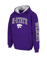 Big Boys Colosseum Purple Kansas State Wildcats 2-Hit Team Pullover Hoodie