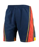 Men's Mitchell & Ness Navy Golden State Warriors 2009 Hardwood Classics 75th Anniversary Swingman Shorts