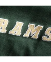 Women's Stadium Athletic Green Colorado State Rams Big Logo Pullover Hoodie