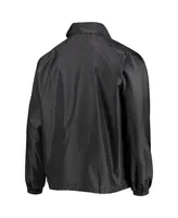 Men's Dunbrooke Black Buffalo Bills Coaches Classic Raglan Full-Snap Windbreaker Jacket