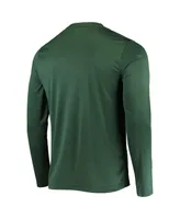 Men's Champion Green Michigan State Spartans Wordmark Slash Long Sleeve T-shirt