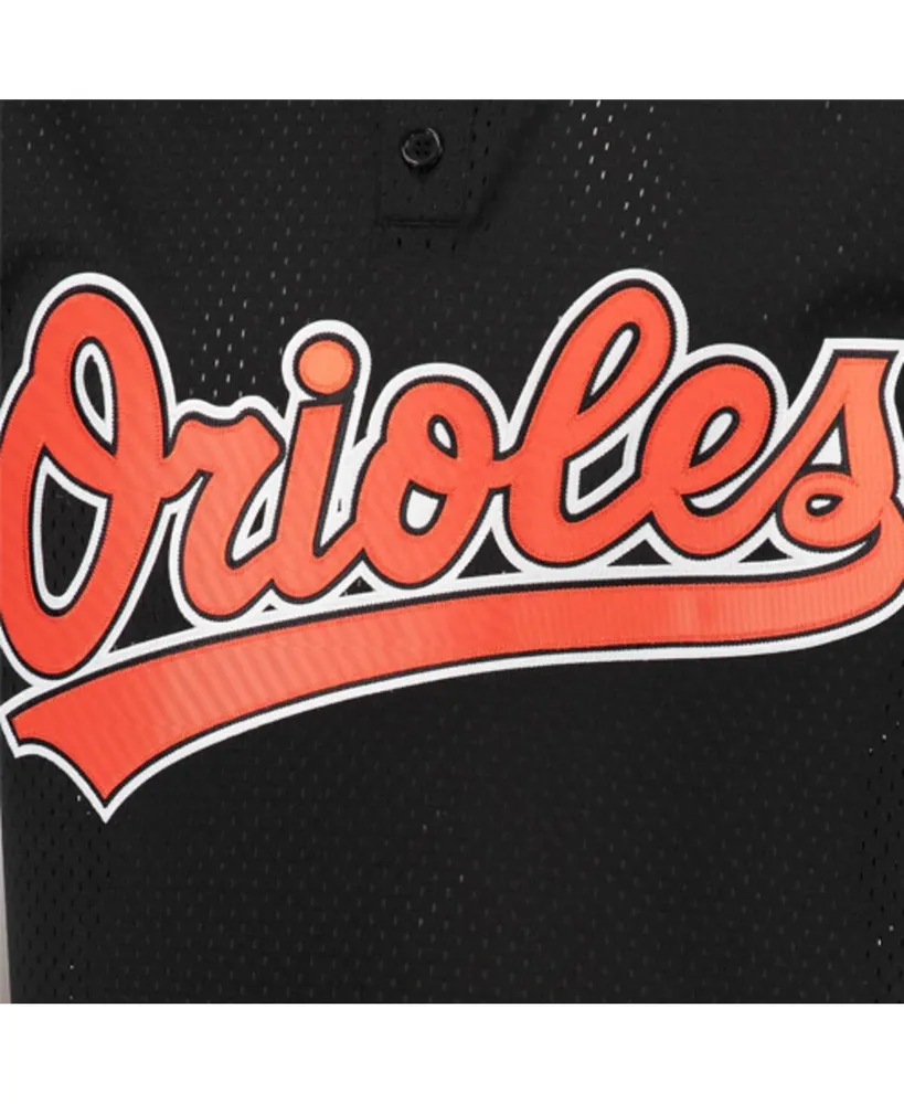 Men's Mitchell & Ness Cal Ripken Jr. Black Baltimore Orioles Cooperstown Mesh Batting Practice Jersey