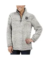 Women's G-iii 4Her by Carl Banks Gray Los Angeles Kings Sherpa Quarter-Zip Pullover Jacket
