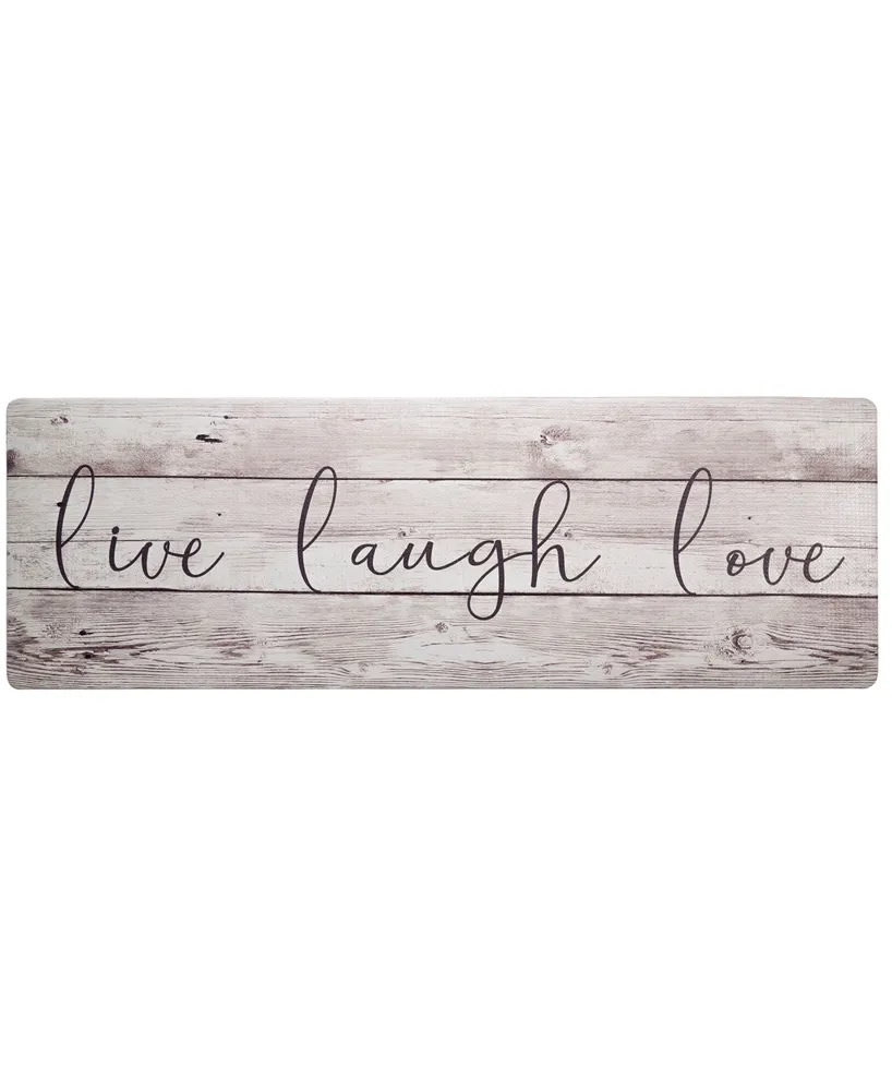 Global Rug Designs Cheerful Ways Live Laugh Love Modern Farmhouse 1'6" x 4'7" Runner Area Rug