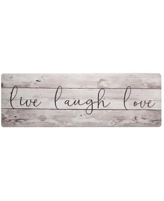 Global Rug Designs Cheerful Ways Live Laugh Love Modern Farmhouse 1'6" x 4'7" Runner Area Rug