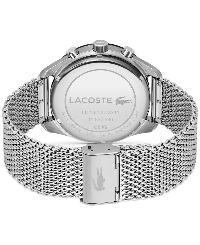Lacoste Men's Chronograph Boston Stainless Steel Mesh Bracelet Watch 42mm