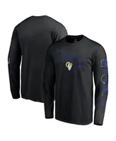 Men's Black Los Angeles Rams Super Bowl Lvi Bound Big and Tall Hollywood Action Long Sleeve T-shirt