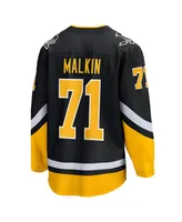 Men's Fanatics Evgeni Malkin Black Pittsburgh Penguins 2021/22 Alternate Premier Breakaway Player Jersey