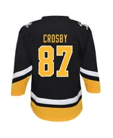 Preschool Boys and Girls Sidney Crosby Black Pittsburgh Penguins 2021/22 Alternate Replica Player Jersey