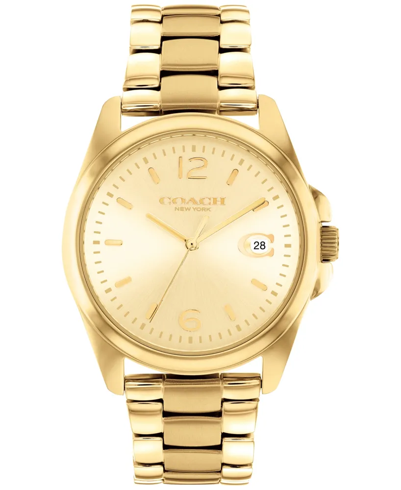 Coach Women's Greyson Gold-Tone Bracelet Watch 36mm