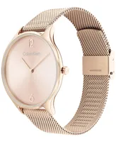 Calvin Klein Carnation Gold-Tone Mesh Bracelet Watch 38mm