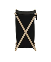 X-Frame Wood Laundry Hamper