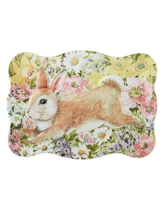 Certified International Easter Garden Rectangular Tray, 14.25" x 10.5"