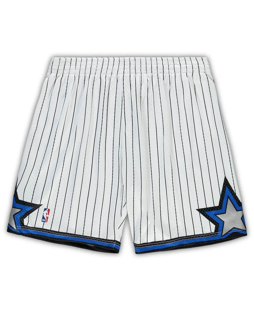 Men's Mitchell & Ness White Orlando Magic Big and Tall Hardwood Classics Team Swingman Shorts