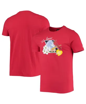 Men's New Era Red St. Louis Cardinals City Cluster T-shirt