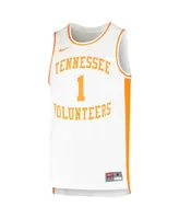 Men's Nike White Tennessee Volunteers Retro Replica Basketball Jersey