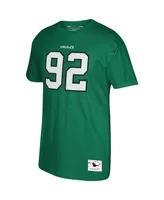 Men's Mitchell & Ness Reggie White Kelly Green Philadelphia Eagles Retired Player Logo Name and Number T-shirt