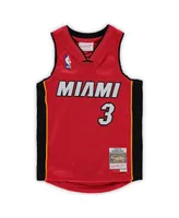 Preschool Unisex Mitchell & Ness Dwyane Wade Red Miami Heat 2005-06 Hardwood Classics Player Jersey