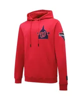 Men's Red Washington Nationals Pro Standard Logo Pullover Hoodie