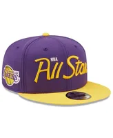 Men's New Era Purple Los Angeles Lakers 2022 Nba All-Star Game Script 9FIFTY Snapback Adjustable Hat