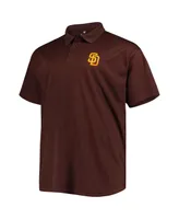 Men's Brown San Diego Padres Big and Tall Solid Birdseye Polo Shirt