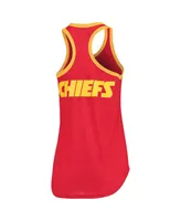 Women's Red Kansas City Chiefs Tater Tank Top